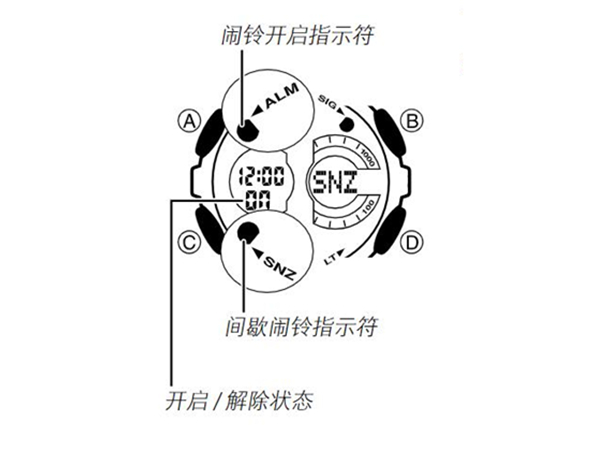 卡西欧12点嘀嘀怎么关