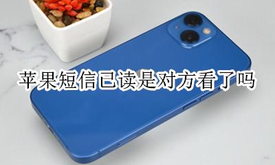 苹果短信已读是对方看了吗 苹果短信看了对方会显示已读吗