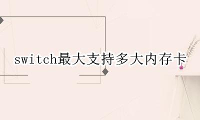 switch最大支持多大内存卡 switch最大支持多少内存卡