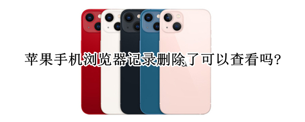 苹果手机浏览器记录删除了可以查看吗?