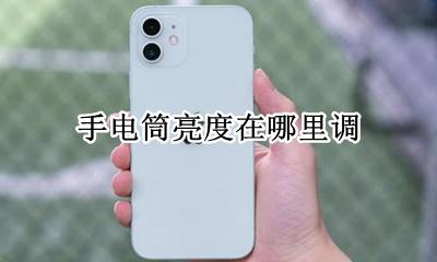 手电筒亮度在哪里调 手电筒亮度怎么调华为