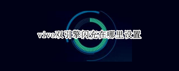 vivo双引擎闪充在哪里设置