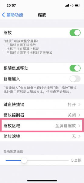 苹果手机怎么缩小屏幕比例