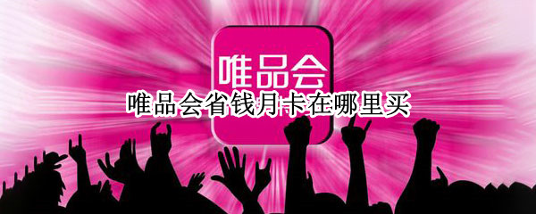 唯品会省钱月卡在哪里买