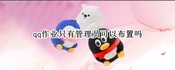 qq作业只有管理员可以布置吗