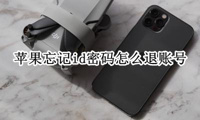苹果忘记id密码怎么退账号 苹果如何退出id账号忘记密码