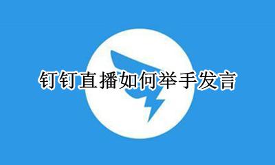 钉钉直播如何举手发言 钉钉直播怎么举手发言