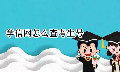 学信网怎么查考生号 学信网考生号如何查询