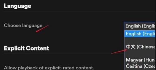 spotify怎么设置中文详细方法
