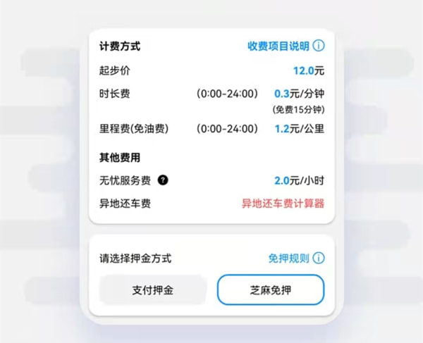 芝麻分550可以免押金租车吗