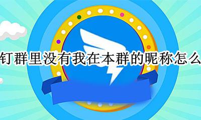 钉钉群无法修改我在本群昵称 钉钉群里没有我在本群的昵称怎么改