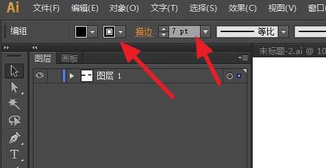 ai加粗字体方法