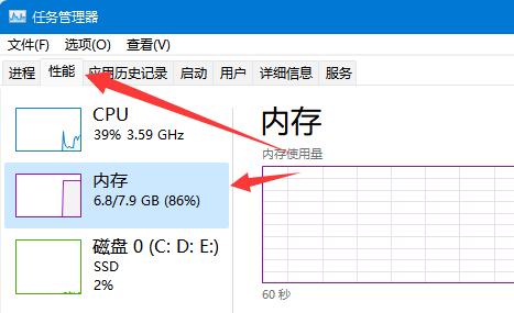 查看电脑内存使用情况方法