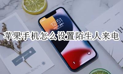 苹果手机怎么设置陌生人来电 苹果手机设置陌生人来电在哪