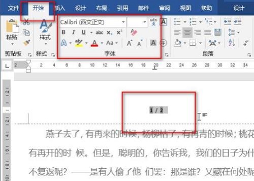 怎么设置页码的字体大小详情