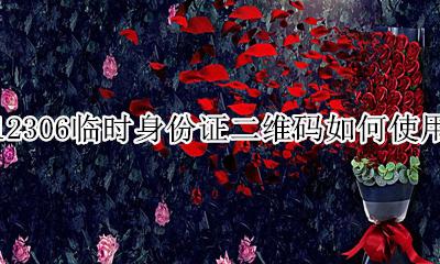 乘车临时身份证上的二维码做什么的 12306临时身份证二维码如何使用