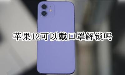 苹果12戴口罩不能解锁 苹果12可以戴口罩解锁吗