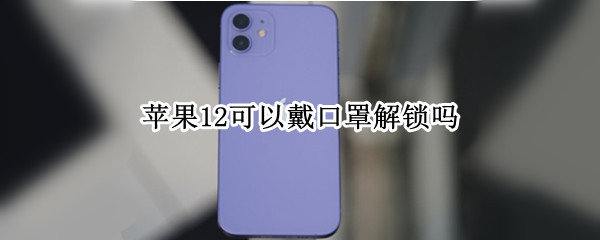 苹果12可以戴口罩解锁吗