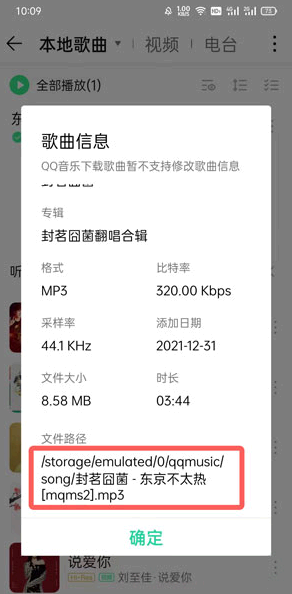 手机qq音乐下载的歌曲怎么保存到本地?