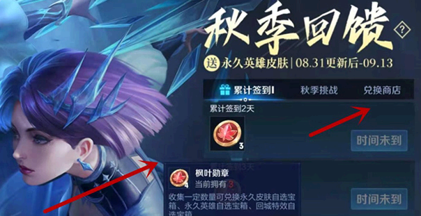 王者荣耀枫叶勋章不够换皮肤怎么办?