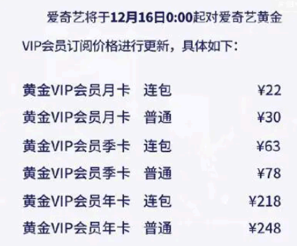 爱奇艺会员涨价是真的吗