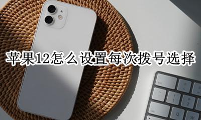 苹果12怎么设置拨号前选择 苹果12怎么设置每次拨号选择