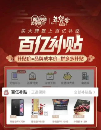 拼多多补贴100亿是哪来的
