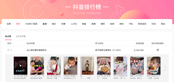 抖音网页版热点排行榜观看步骤