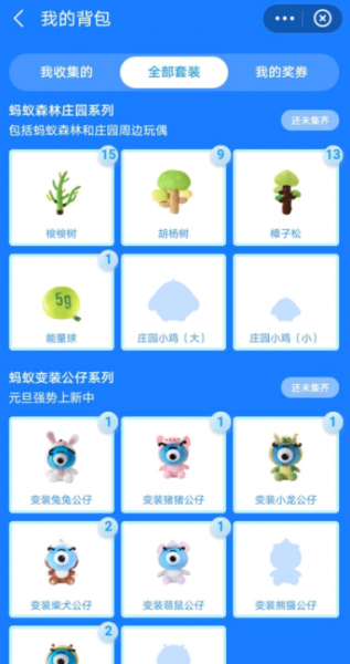 支付宝盲盒有人集到了吗?