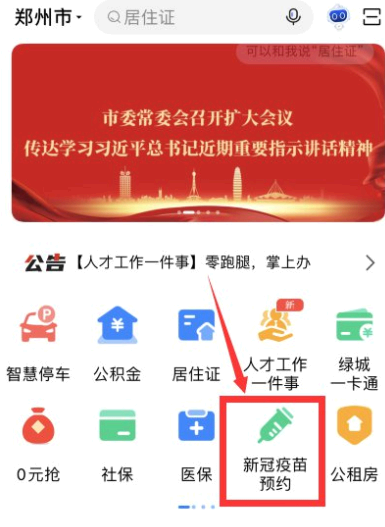 郑好办查询新冠疫苗接种记录方法