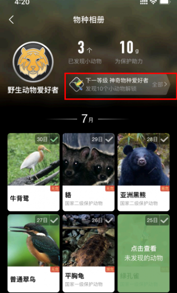 蚂蚁森林神奇物种在哪里?