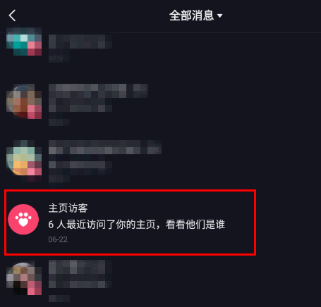 抖音主页访客打开了不显示是什么原因?