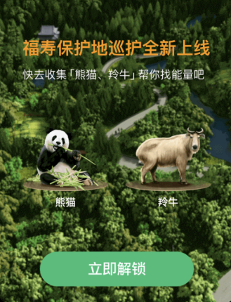蚂蚁森林熊猫,羚牛、林麝、亚洲黑熊和豪猪领取攻略 蚂蚁森林福寿保护地有熊猫吗?