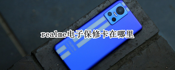 realme电子保修卡在哪里