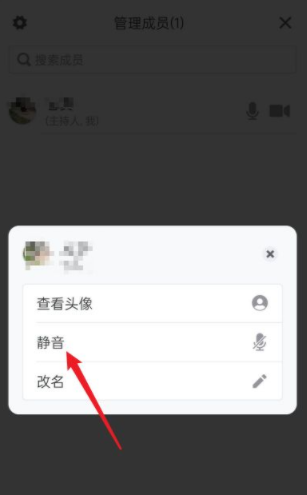 腾讯会议主持人怎么把别人静音
