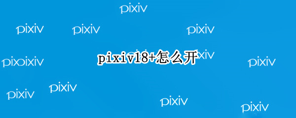 pixiv18+怎么开