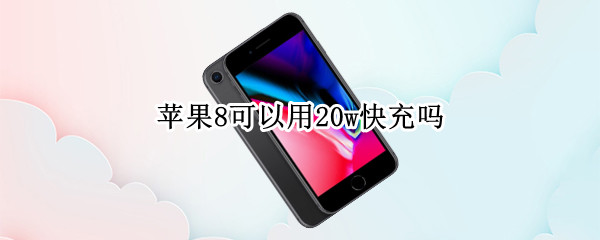 苹果8可以用20w快充吗