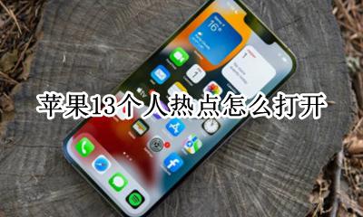 苹果13个人热点怎么打开 iphone13个人热点怎么打开