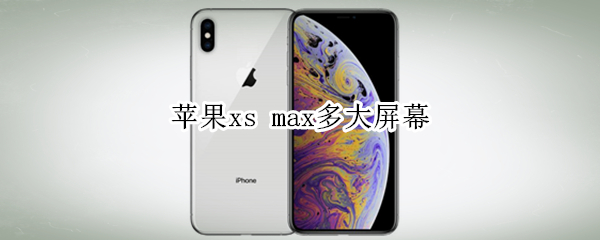 苹果xs max多大屏幕