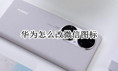 华为怎么改微信图标 华为怎么把微信图标变成其他样式