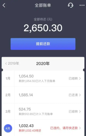 支付宝逾期金额是多少