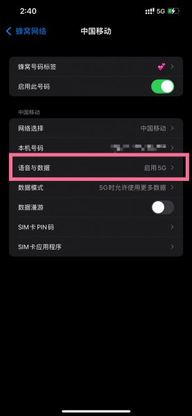 苹果12怎么把5g改成4g