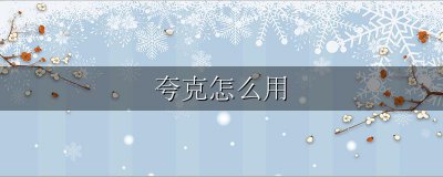 夸克怎么用 夸克怎么用链接下载视频