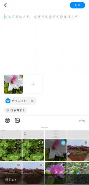 贴贴可以发相册里的照片吗