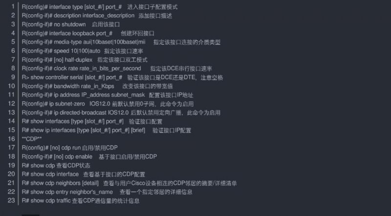 思科模拟器命令大全