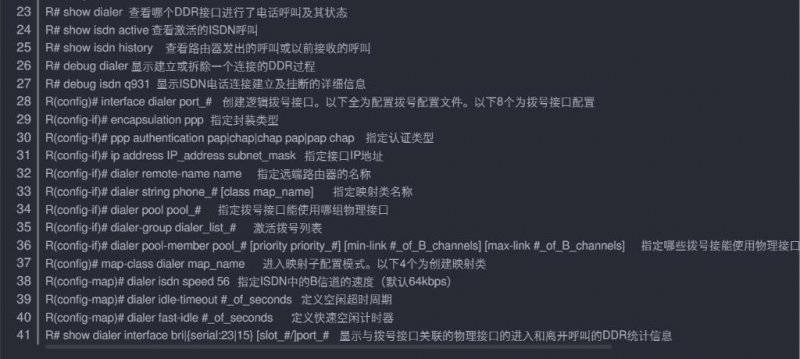 思科模拟器命令大全