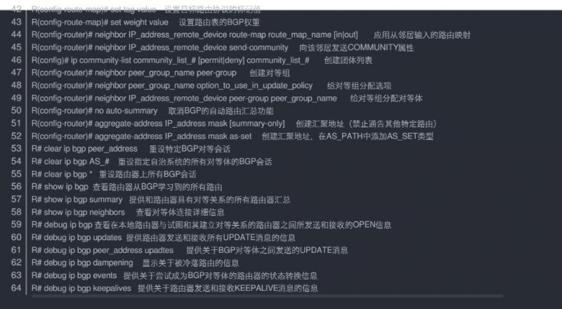 思科模拟器命令大全