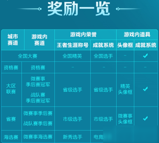 王者荣耀省级选手有什么奖励