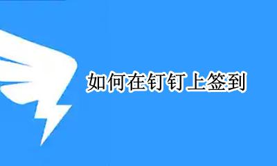如何在钉钉上签到 怎么在钉钉上签到