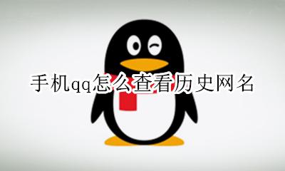 手机qq怎么查看历史网名 qq怎么查看自己的历史网名